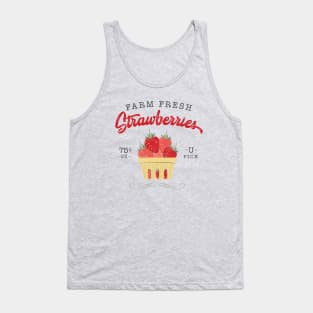 Vintage Farm Fresh Strawberries Tank Top